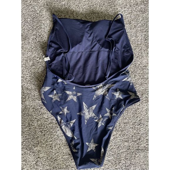 Aerie Navy and Silver Star One Piece Swimsuit - Picture 3 of 6